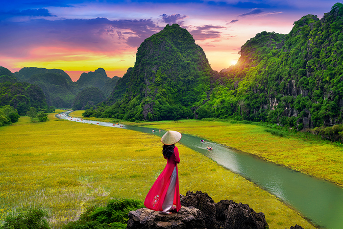 Tam Coc in Ninh Binh province